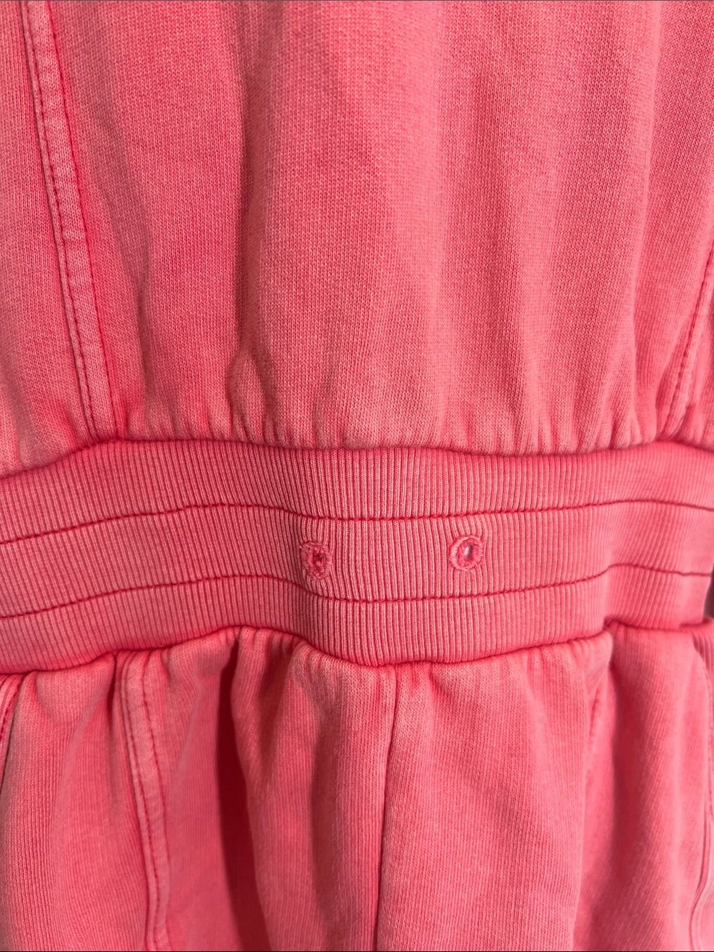 Free People - Movement Intercept Pink Slouchy V Neck Banded Waist Short Romper S